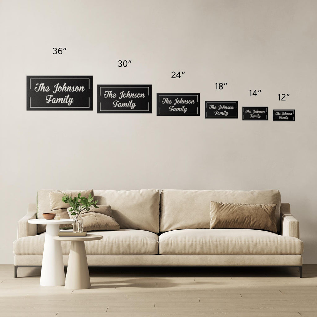 Personalized Metal Name Sign: Custom Steel Wall Art