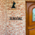 Personalized Metal Family Name Sign - Beatles Font Style