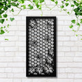 Bee Honeycomb Metal Wall Art, Flower Garden Sign, Nature Hexagon Decor, Bee Keeper Gift