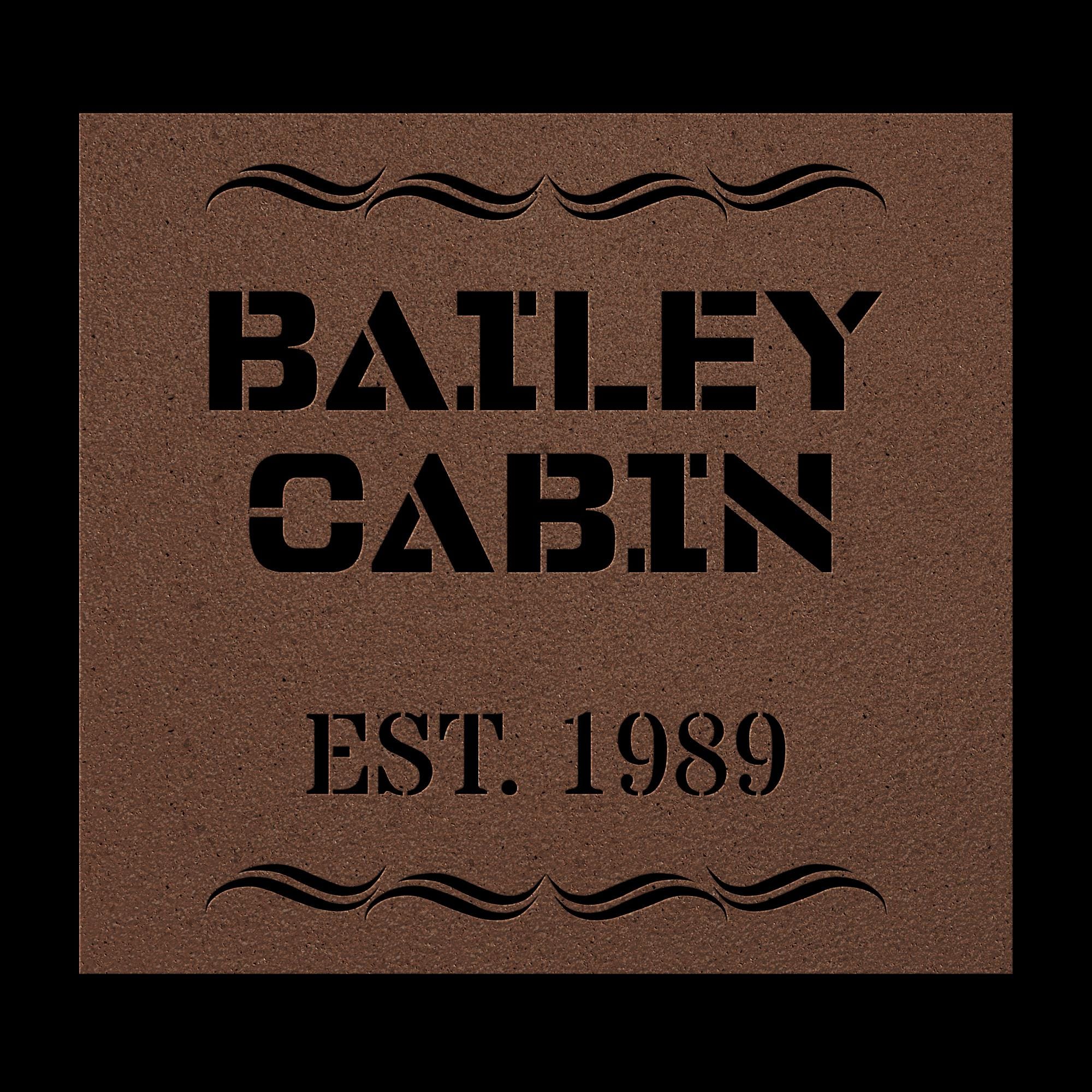 Family Metal Name Sign: Custom Steel Wall Art