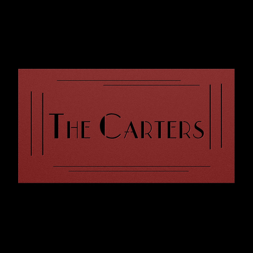 Custom Metal Family Name Sign - Personalized Housewarming Gift