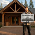 Personalized Lodge Sign - Custom Cabin Decor | Mountain Metal Sign | Rustic Lake House Plaque