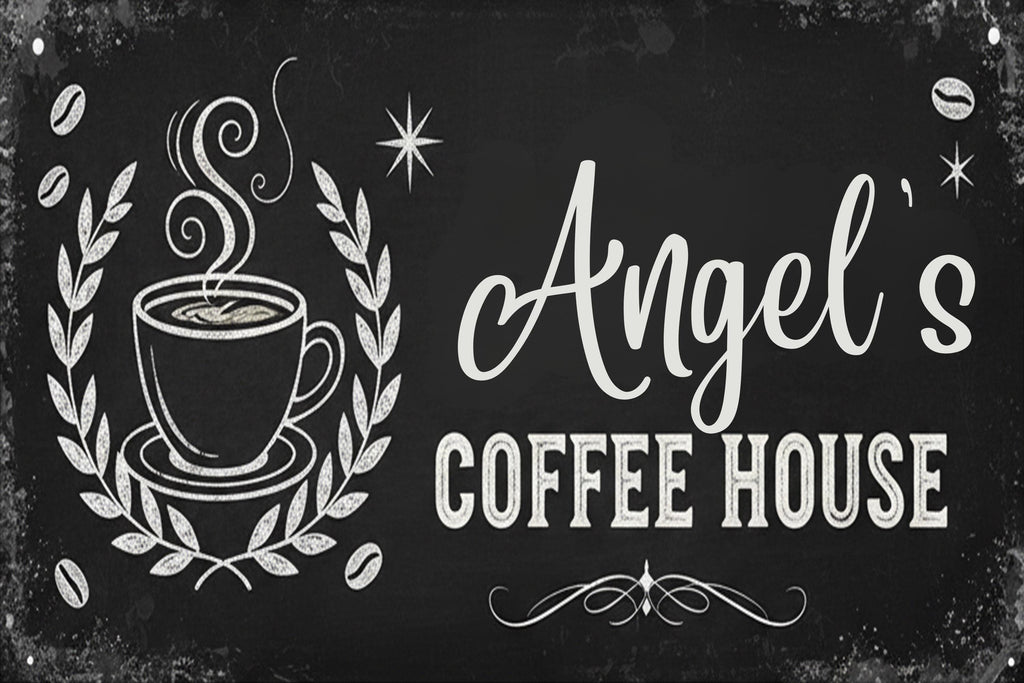 Personalized Coffee Sign - Custom Metal Wall Art | Rustic Kitchen Decor & Barista Gift