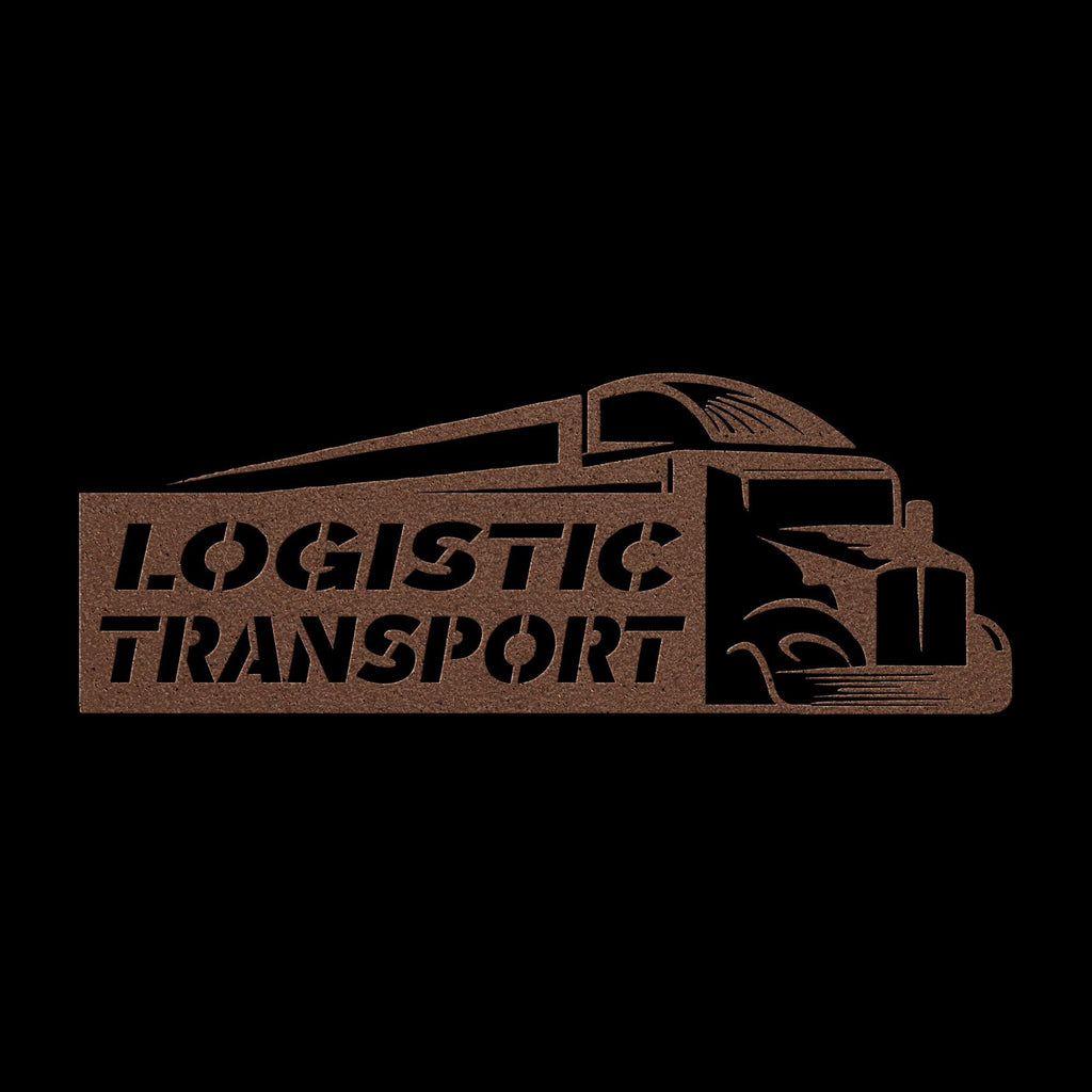 Custom Metal Business Logo Sign – Cargo Truck Design