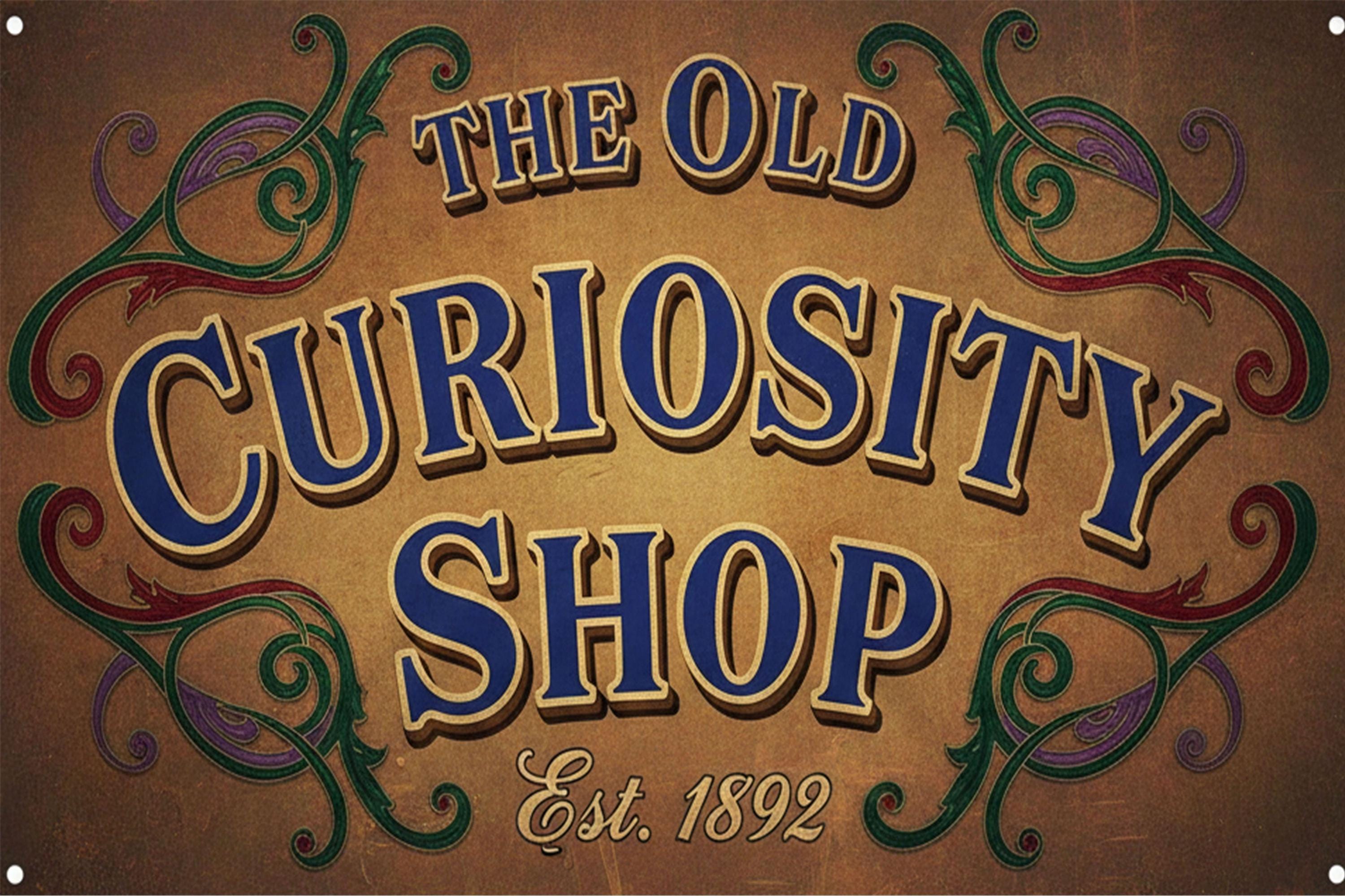 Custom Shop Metal Sign | Personalized Antique Vintage Decor | Faux Establishment Date Plaque | Retro Retail Shop Sign