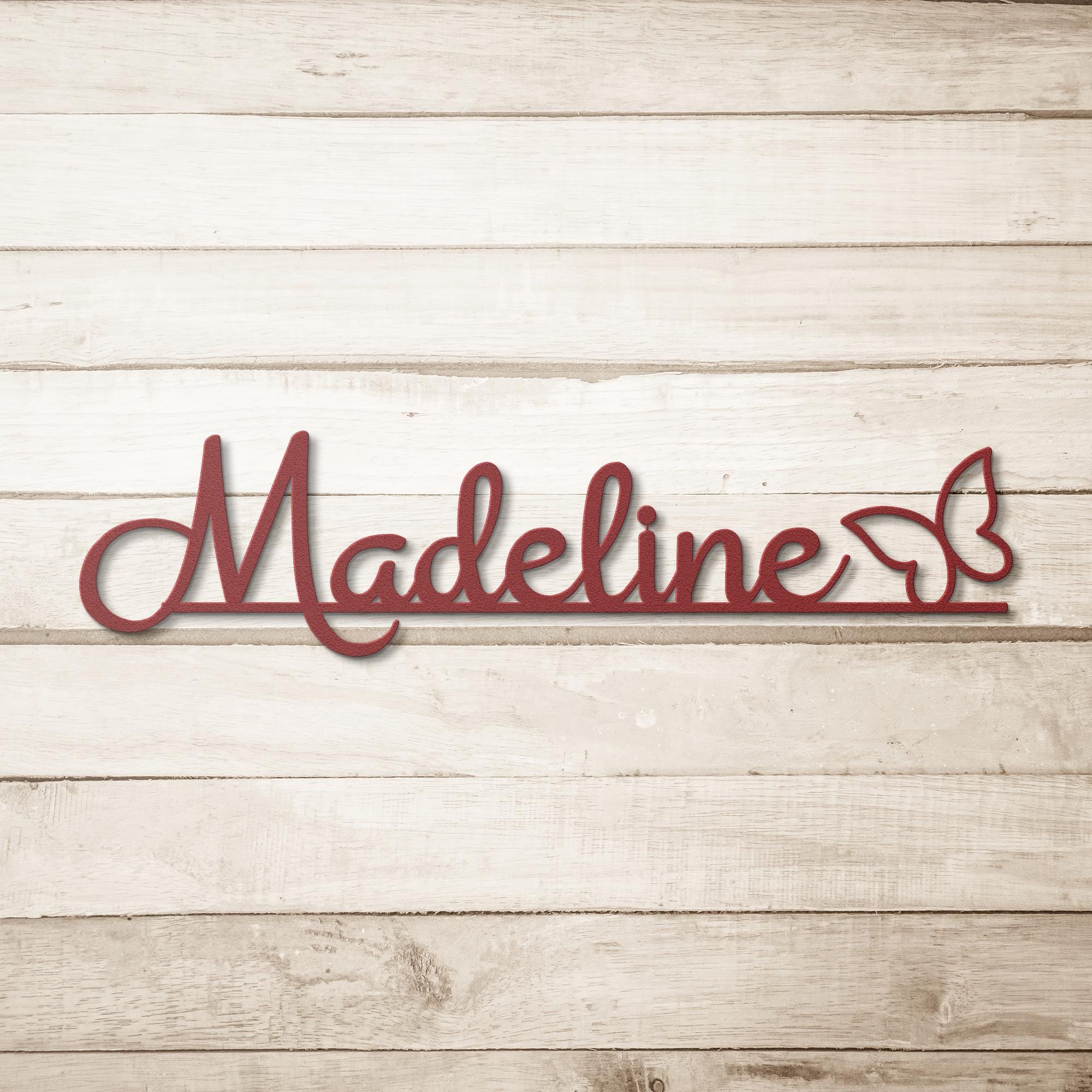Personalized Metal Name Sign: Custom Script Wall Decor