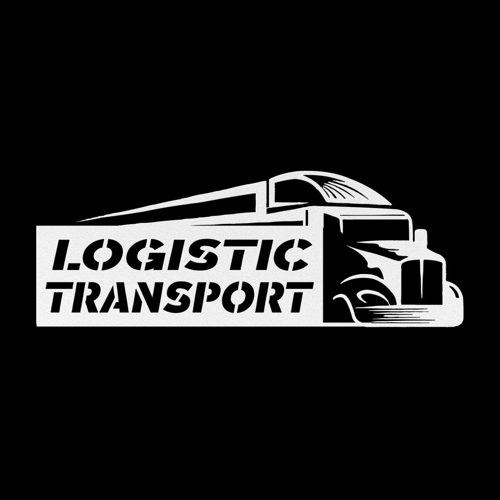 Custom Metal Business Logo Sign – Cargo Truck Design