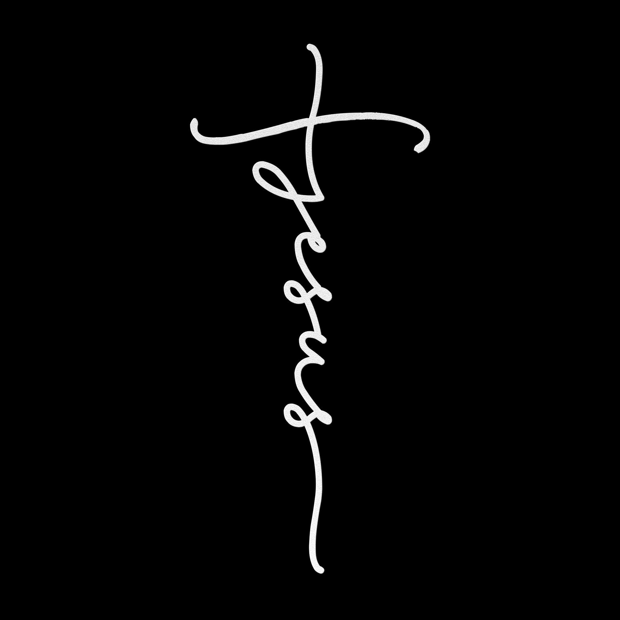 Jesus Name Cross Metal Wall Art: Christian Home Decor