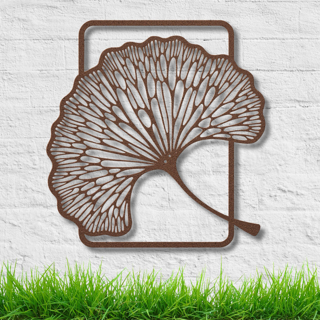 Ginkgo Leaf Metal Art – Large Botanical Wall Decor | Nature Lover Gift