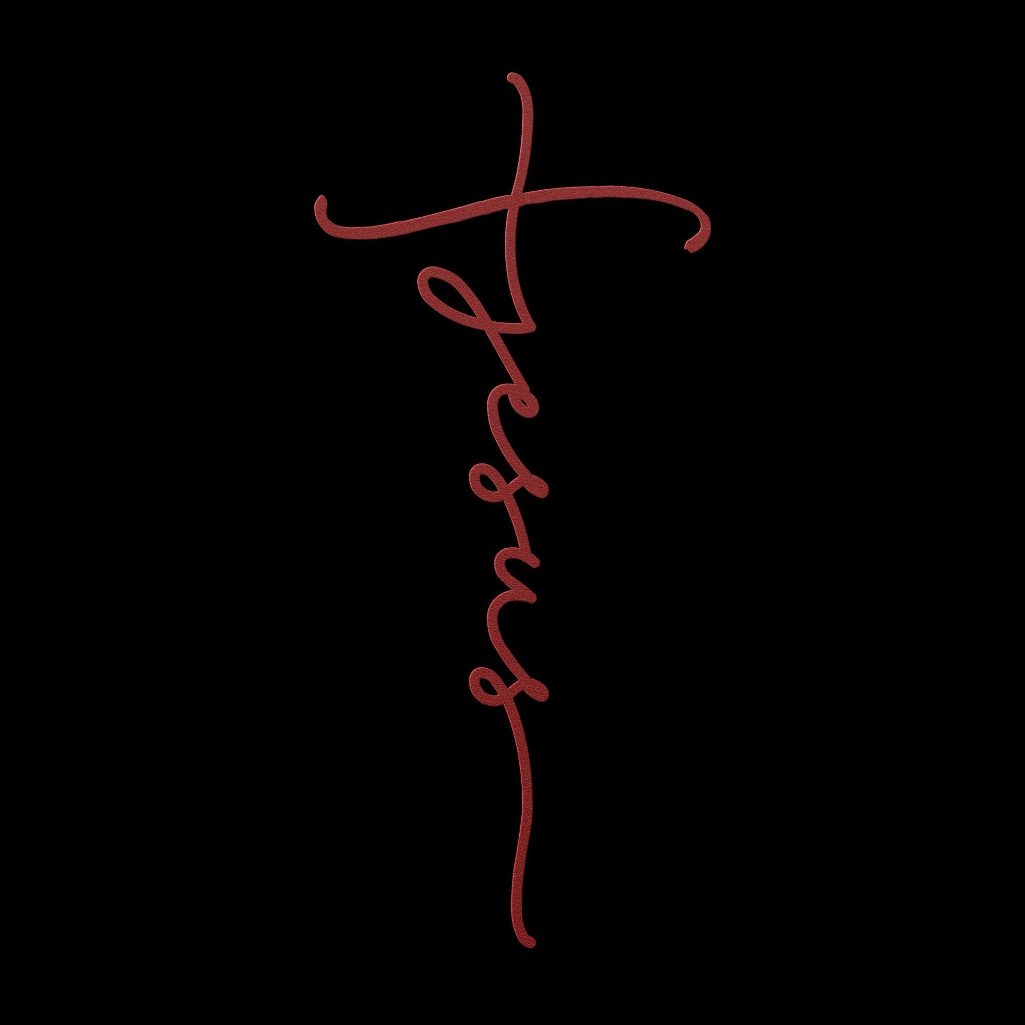 Jesus Name Cross Metal Wall Art: Christian Home Decor