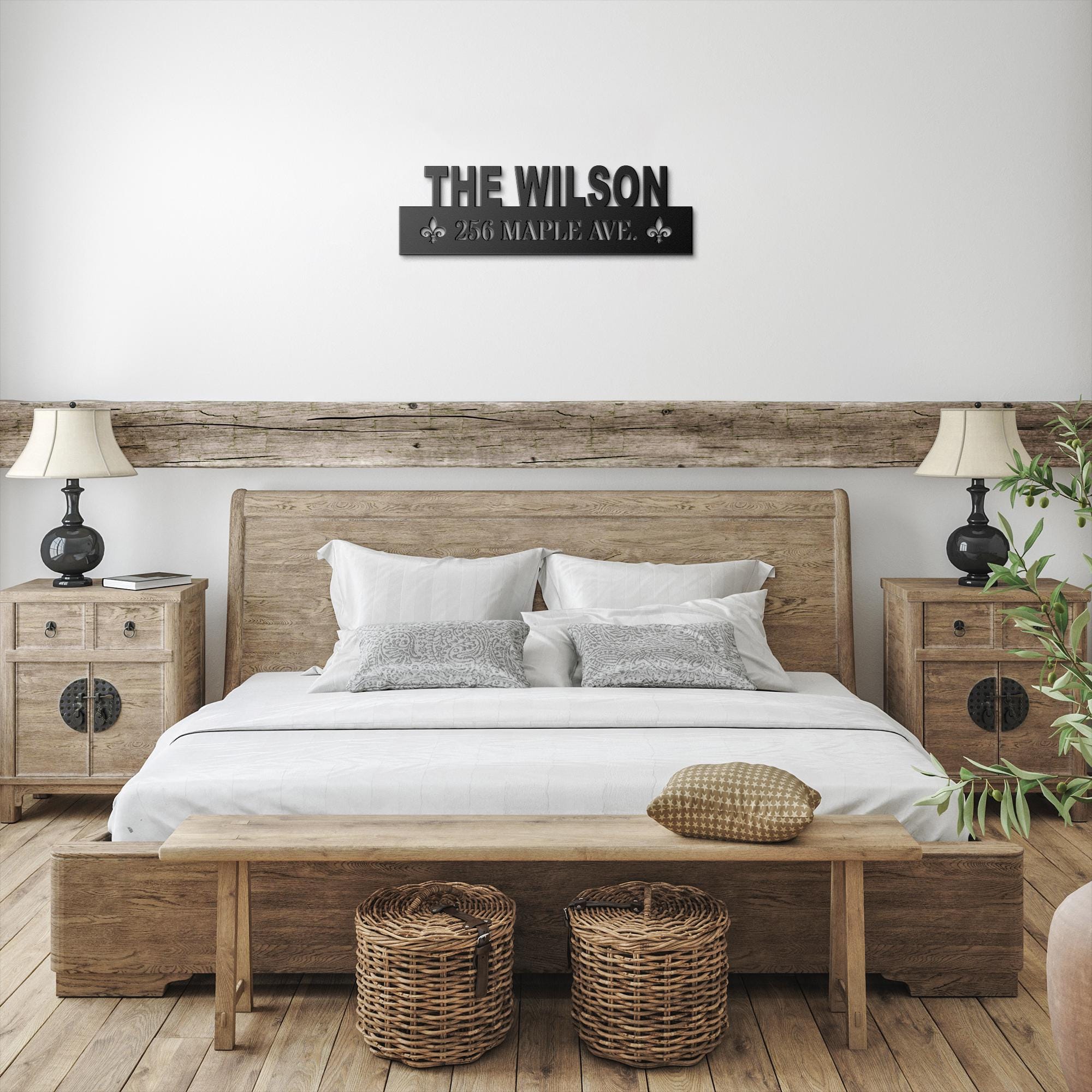 Personalized Metal Name Sign: Custom Steel Wall Art