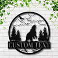 Personalized Bear Sign, Forest Wall Art, Custom Wildlife Decor, Mountain Cabin Sign, Die Cut Metal Art, Rustic Nature Home Gift