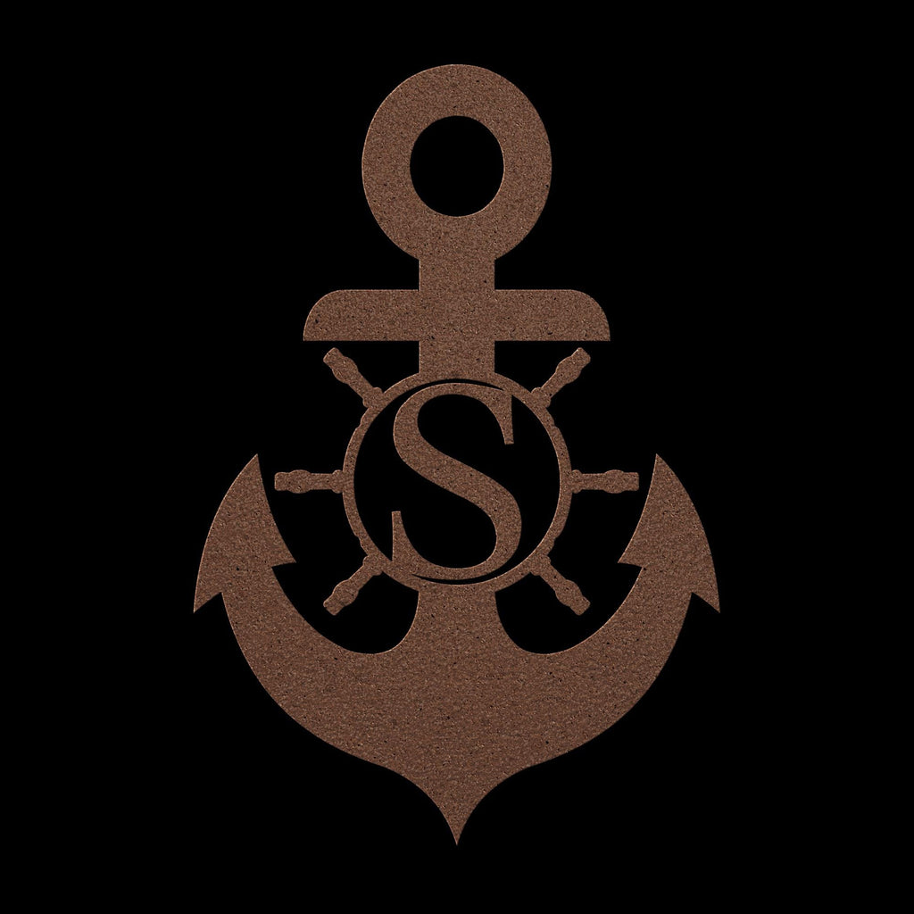Personalized Metal Anchor Sign, Coastal Outdoor Decor