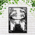 Lake House Metal Wall Art, Mountain Dock Sign, Nature Landscape Decor, Cabin Wall Art