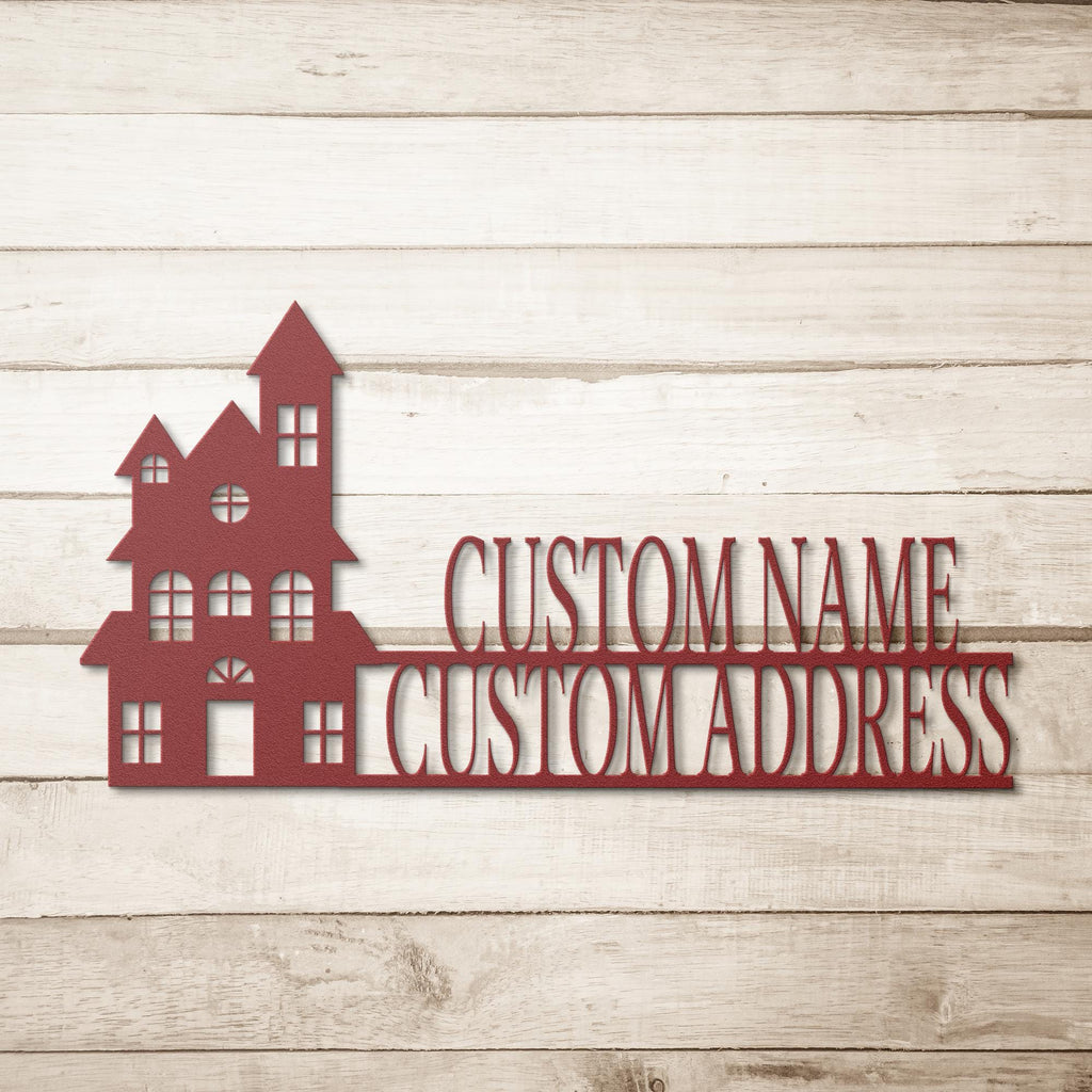 Custom Metal Address Sign: Modern Housewarming Gift
