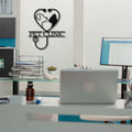 Personalized Pet Clinic Metal Sign, Veterinarian Office Decor